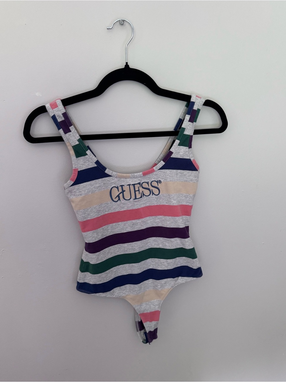 guess striped cotton bodysuit